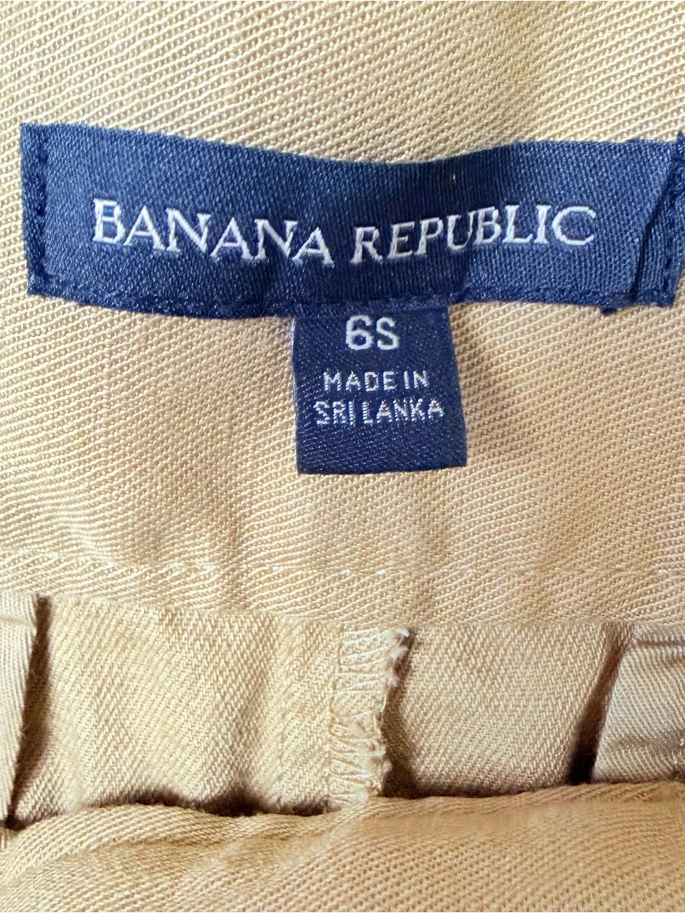 BANANA REPUBLIC I Womens Utilitarian Khaki Heritage Explorer Cargo Pants size 6S